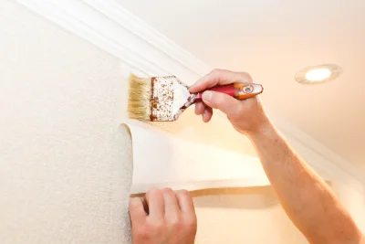 Pose de papier peint à Poussanges — revêtements muraux et toiles de verre
